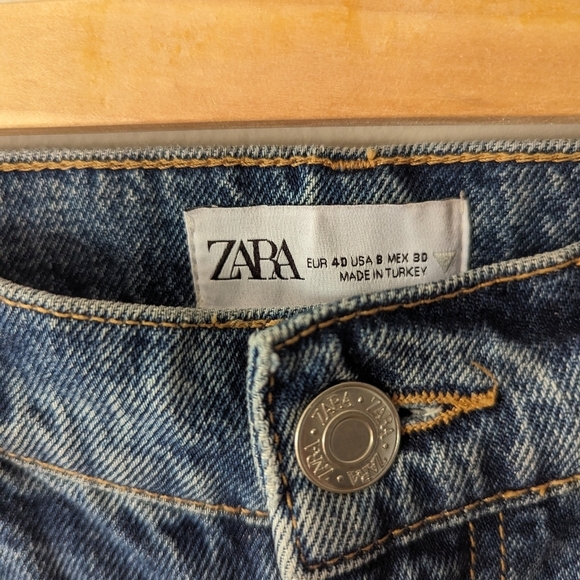 Zara patchwork wide leg jeans - Picture 2 of 4